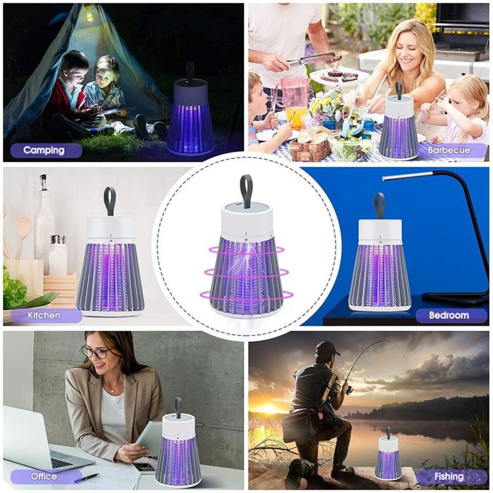 Electric Mosquito Killer Lamp Insect Fly Bug Catcher Zapper Trap LED UV Mozzie