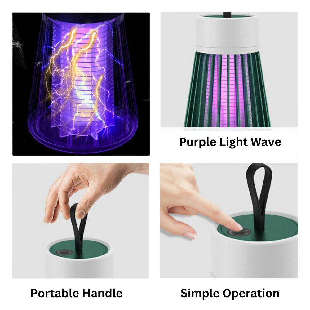 Electric Mosquito Killer Lamp Insect Fly Bug Catcher Zapper Trap LED UV Mozzie