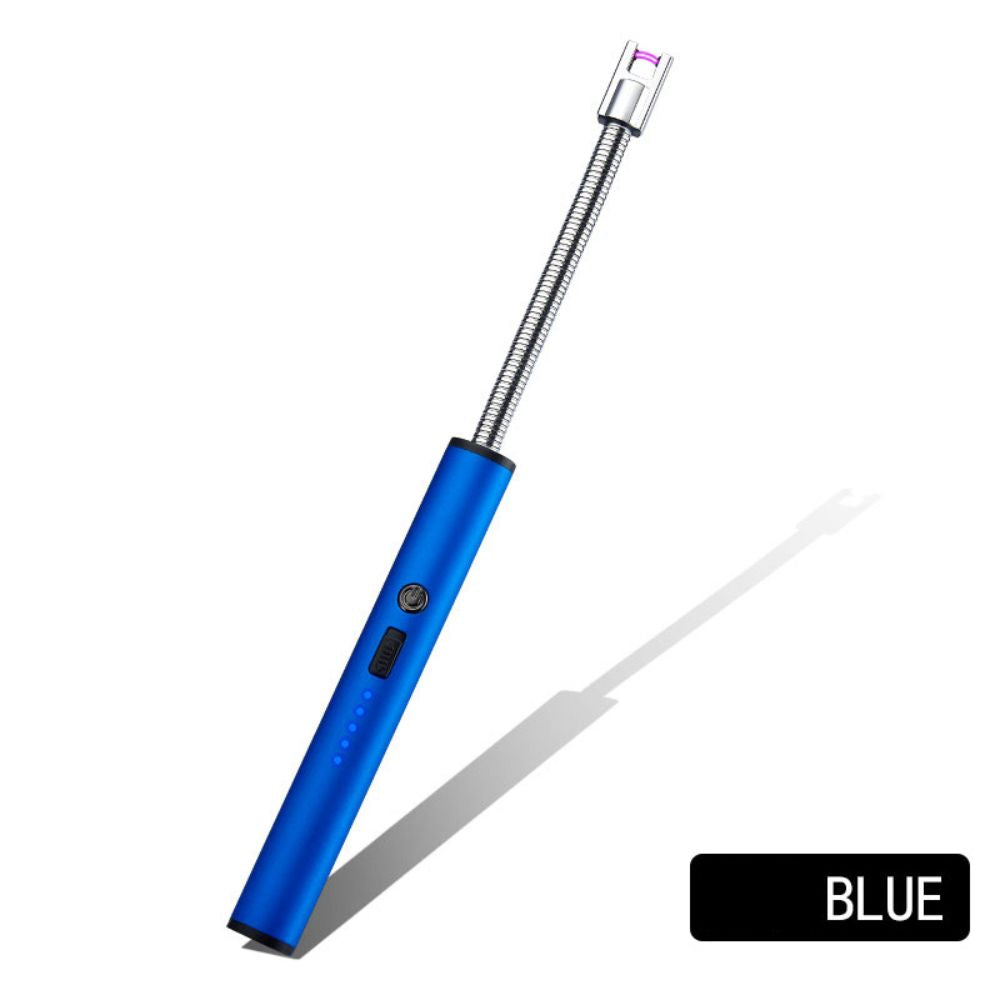 Electric USB Flameless Lighter BBQ Windproof Rotate 360 Candle Rechargeable Tool
