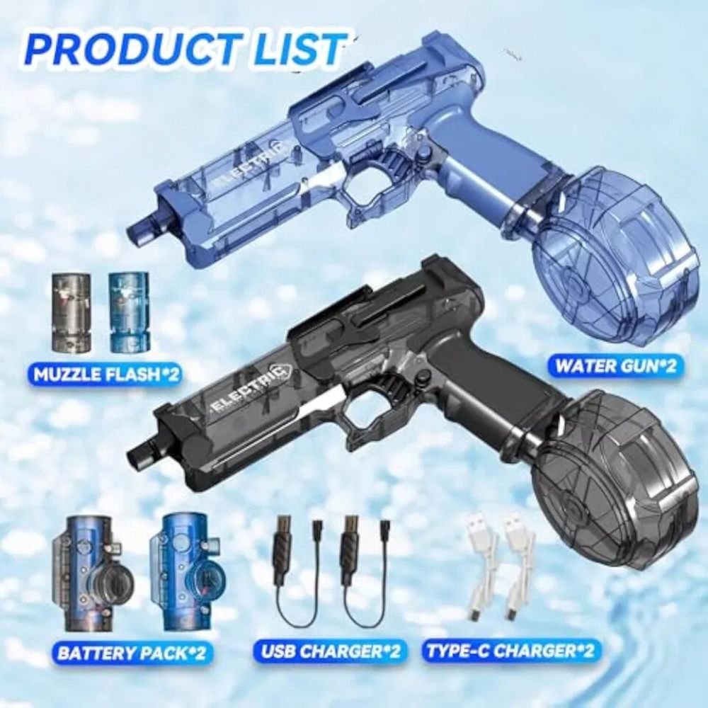 Electric Water Guns Ultimate Battle Blaster with Realistic Gun Muzzle Flame
