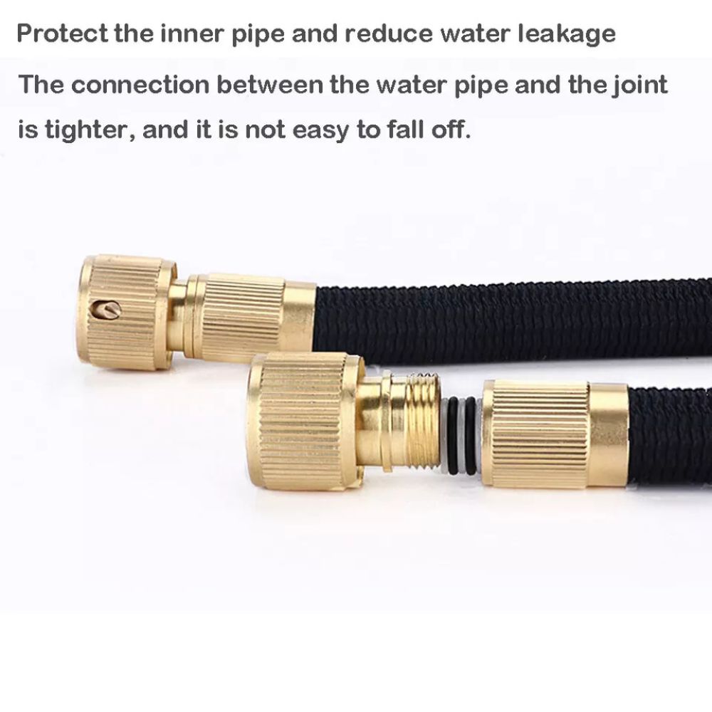 Flexible Expandable Water Garden Hose Pipe W/ Spray Nozzle Gun 25-100FT Car Wash