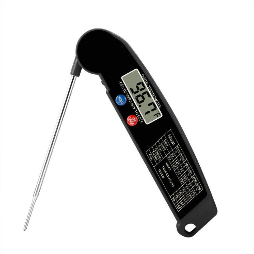 Foldable Digital Cooking Food Thermometer Temperature Probe Kitchen BBQ Meat Jam