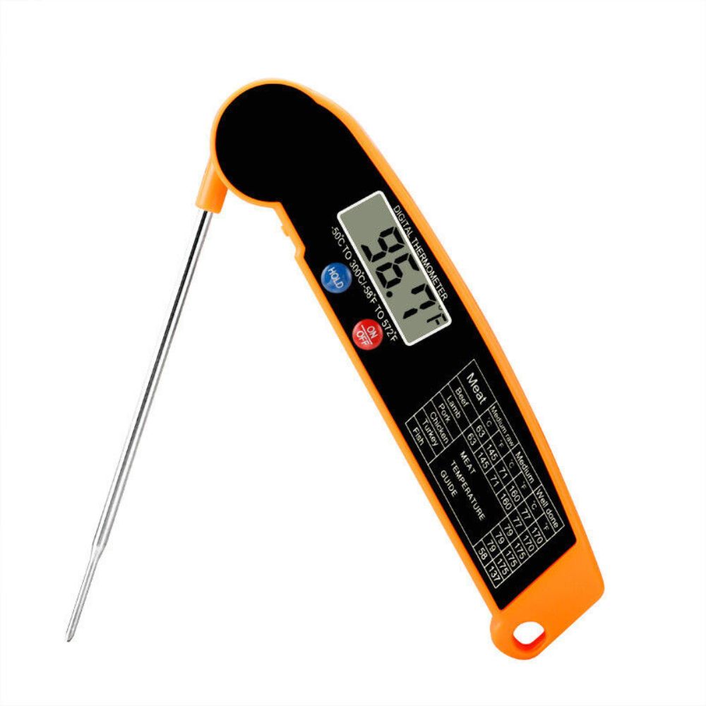 Foldable Digital Cooking Food Thermometer Temperature Probe Kitchen BBQ Meat Jam