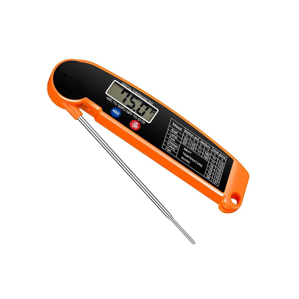 Foldable Digital Cooking Food Thermometer Temperature Probe Kitchen BBQ Meat Jam