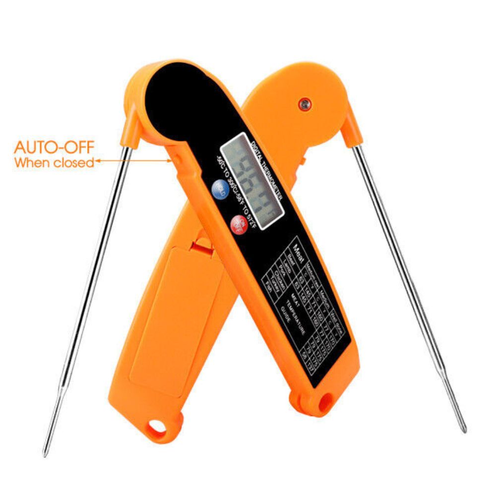 Foldable Digital Cooking Food Thermometer Temperature Probe Kitchen BBQ Meat Jam