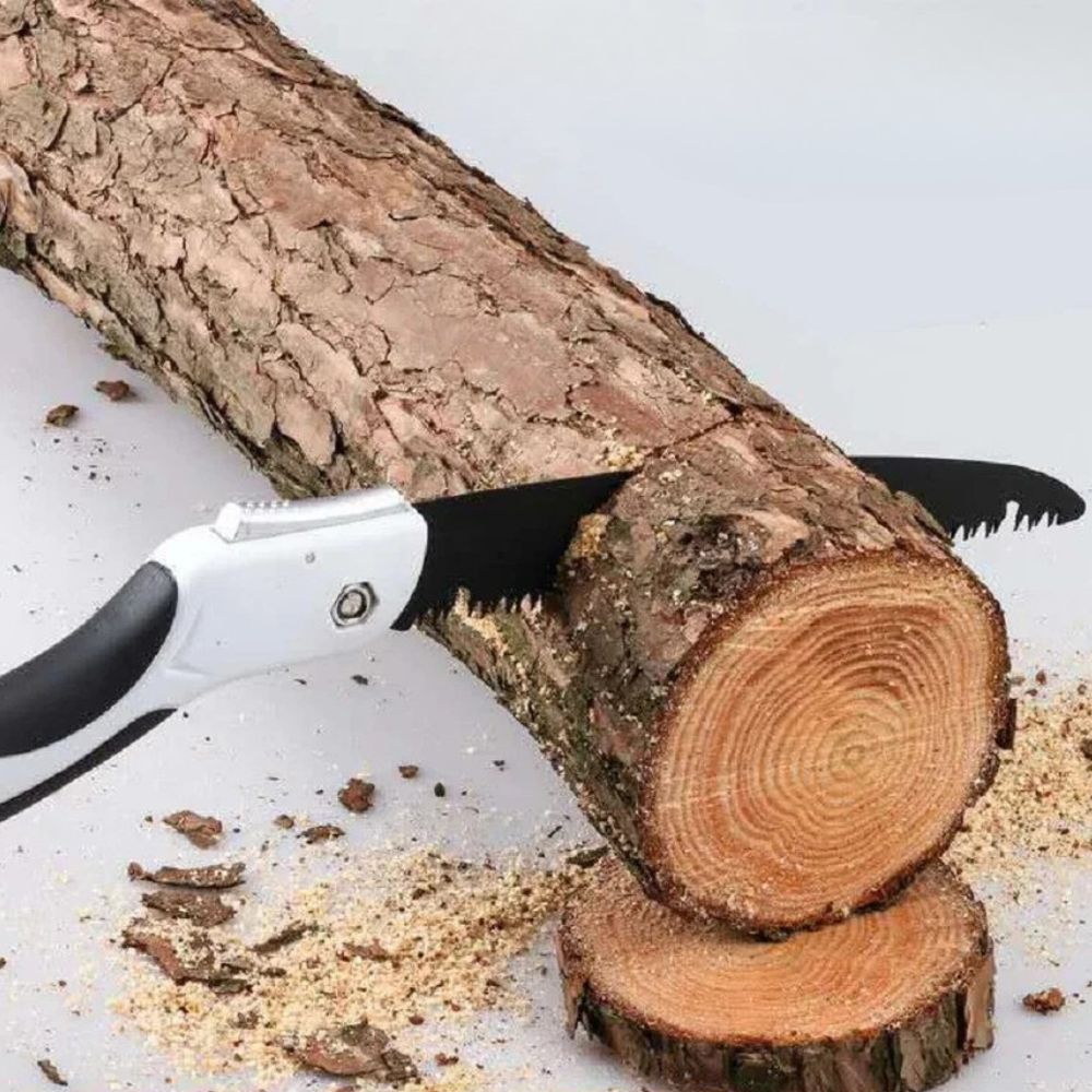 Foldable SK5 High-Manganese Steel Folding Camping Pruning Hand Saw Bushcraft Outdoor