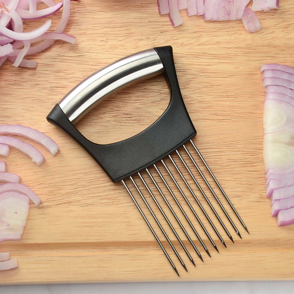 Food Slicer Assistant Onion Holder Tool Cutter Fish Meat Potato Vegetable