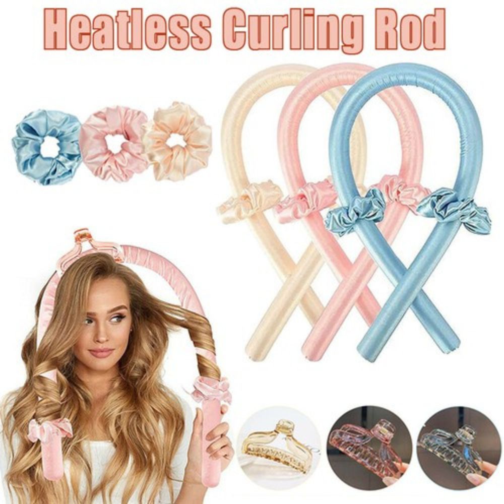 Heatless Curler Sets Curling Rod Headband Silk Curling Ribbon Hair Roller Lazy