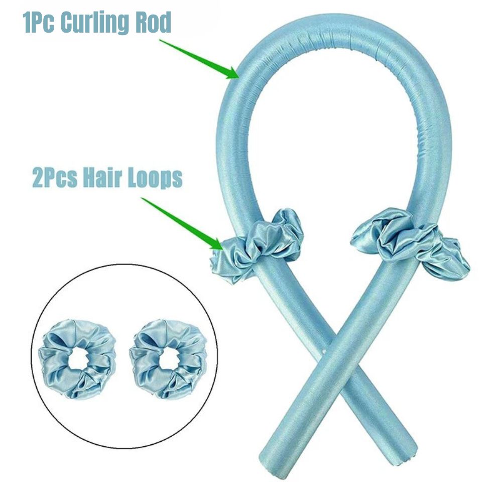Heatless Curler Sets Curling Rod Headband Silk Curling Ribbon Hair Roller Lazy
