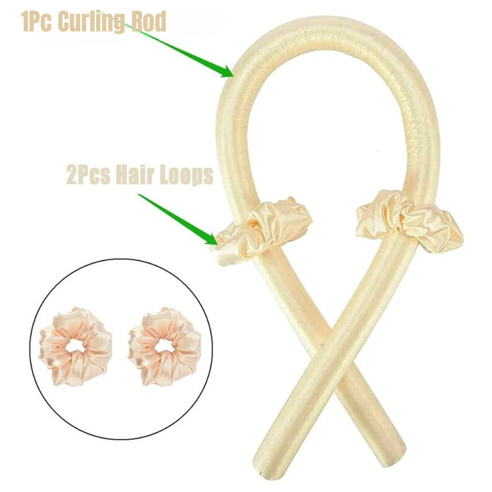 Heatless Curler Sets Curling Rod Headband Silk Curling Ribbon Hair Roller Lazy