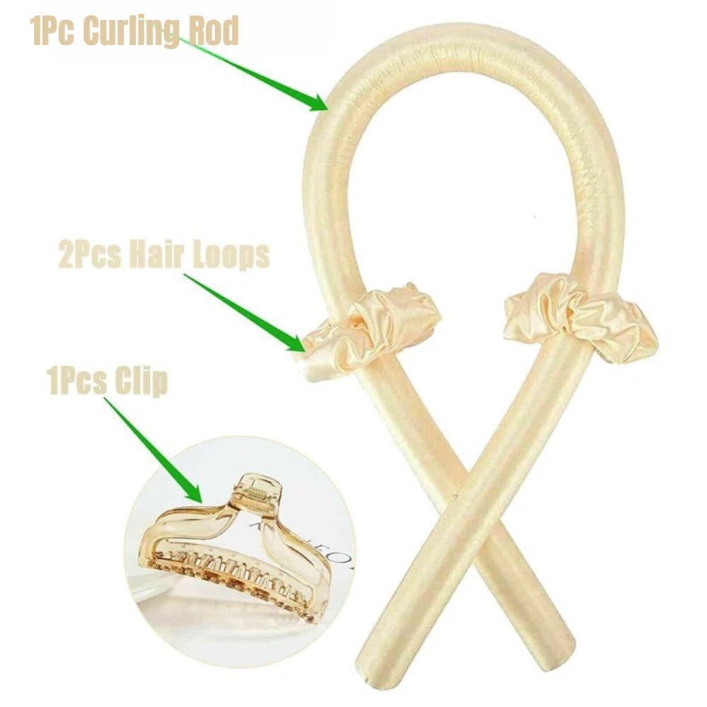 Heatless Curler Sets Curling Rod Headband Silk Curling Ribbon Hair Roller Lazy