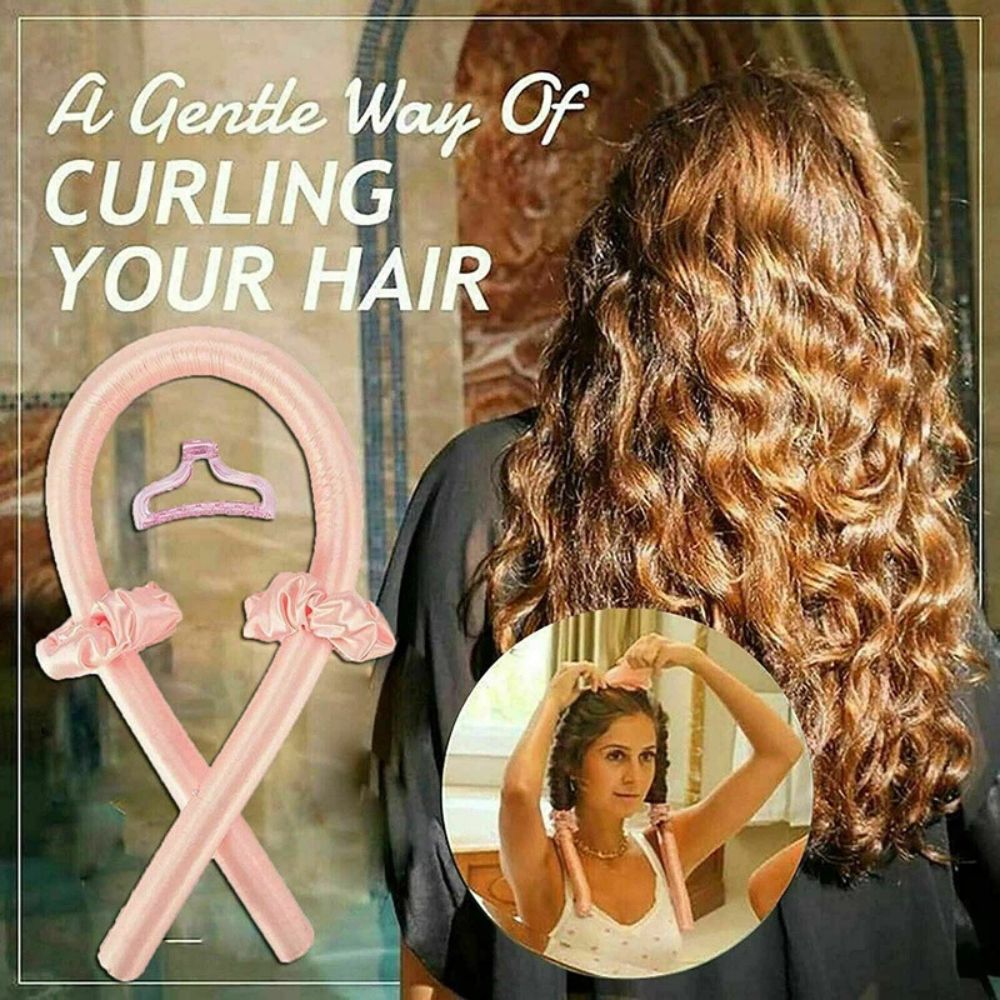 Heatless Curler Sets Curling Rod Headband Silk Curling Ribbon Hair Roller Lazy