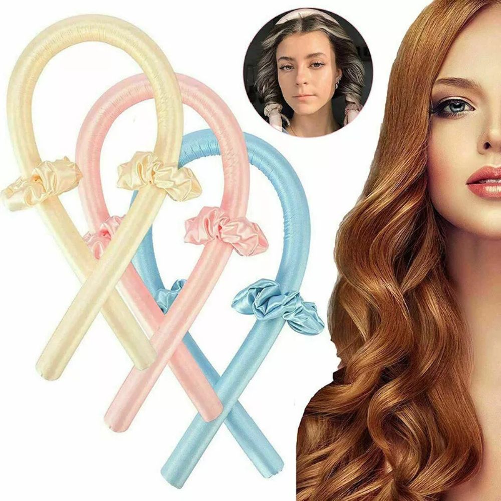 Heatless Curler Sets Curling Rod Headband Silk Curling Ribbon Hair Roller Lazy