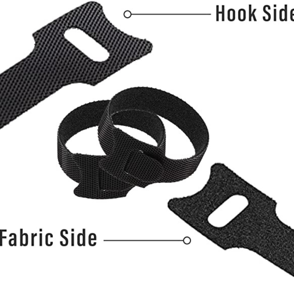 Hook and Loop Cable Ties Reusable Magic Cords Organiser Strap Tidy Grip