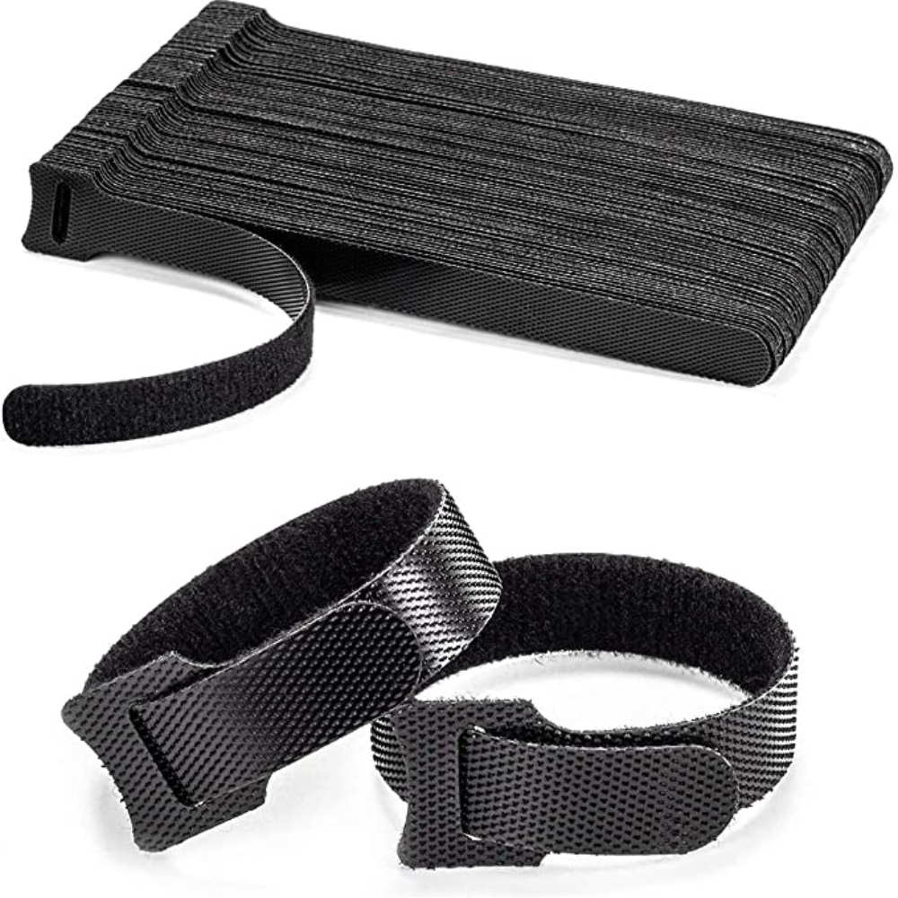 Hook and Loop Cable Ties Reusable Magic Cords Organiser Strap Tidy Grip