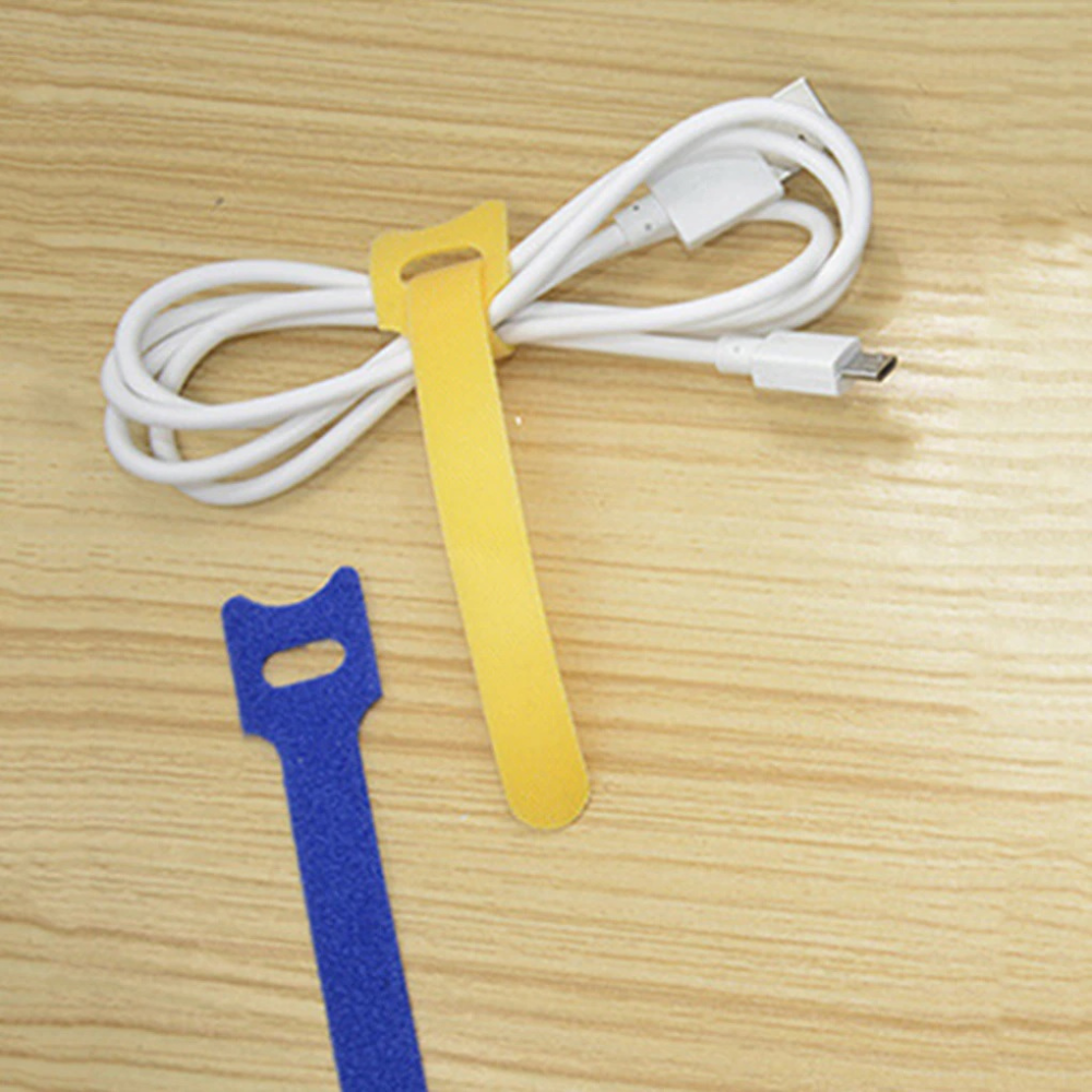 Hook and Loop Cable Ties Reusable Magic Cords Organiser Strap Tidy Grip