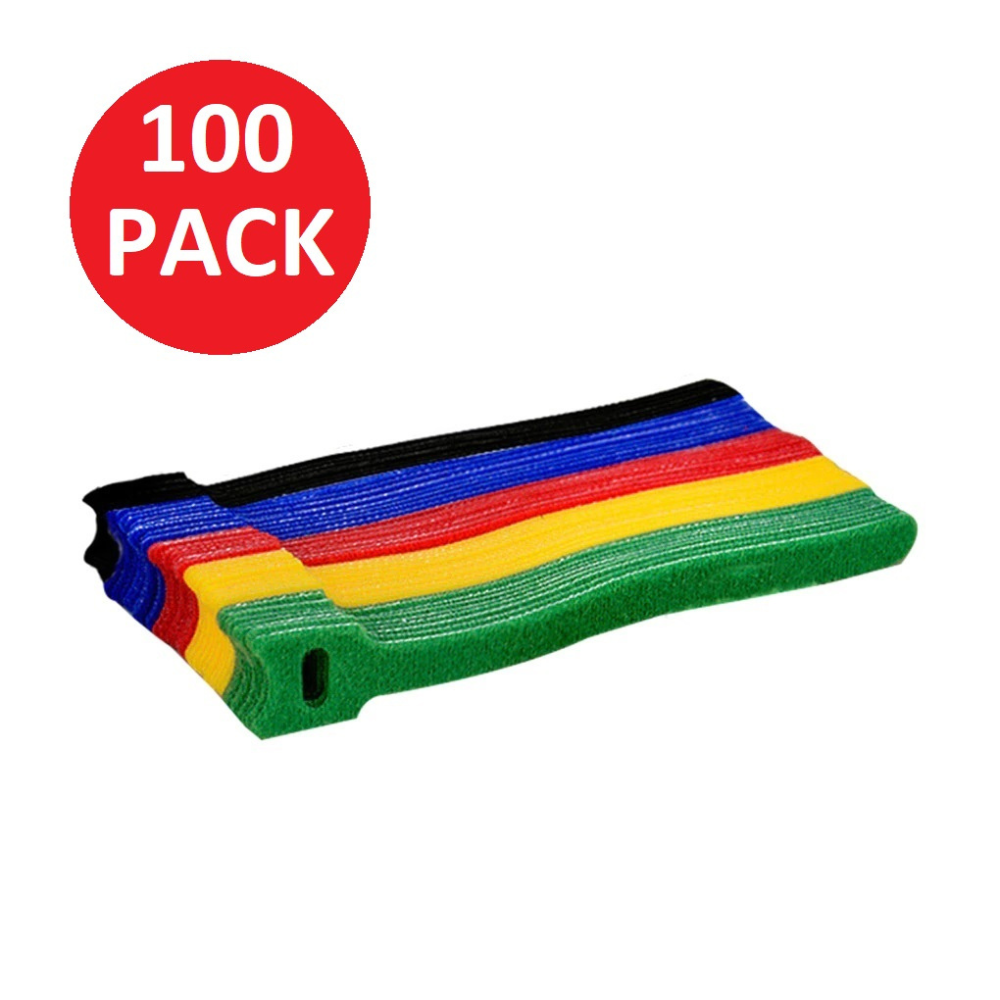 Hook and Loop Cable Ties Reusable Magic Cords Organiser Strap Tidy Grip