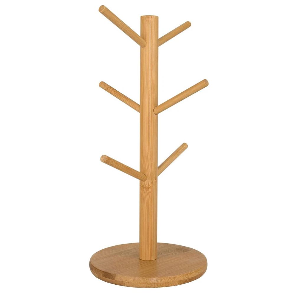 Kitchen Wooden Tree Rack Mug Stand Coffee Tea Cup Holder Storage Rack Hanger Home