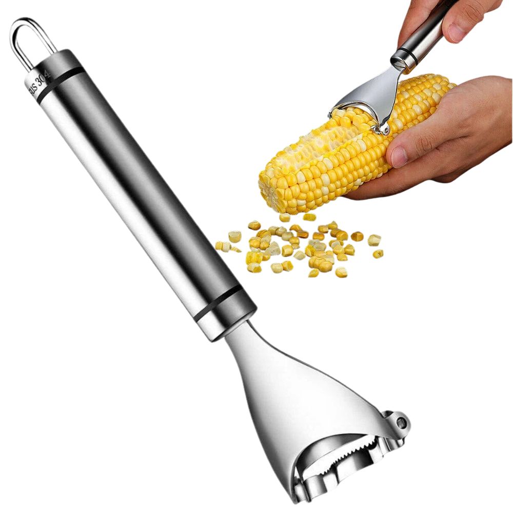 One-Step Corn Peeler Kitchen Tool Thresher Cob Kernel Cutter Stripper Remover
