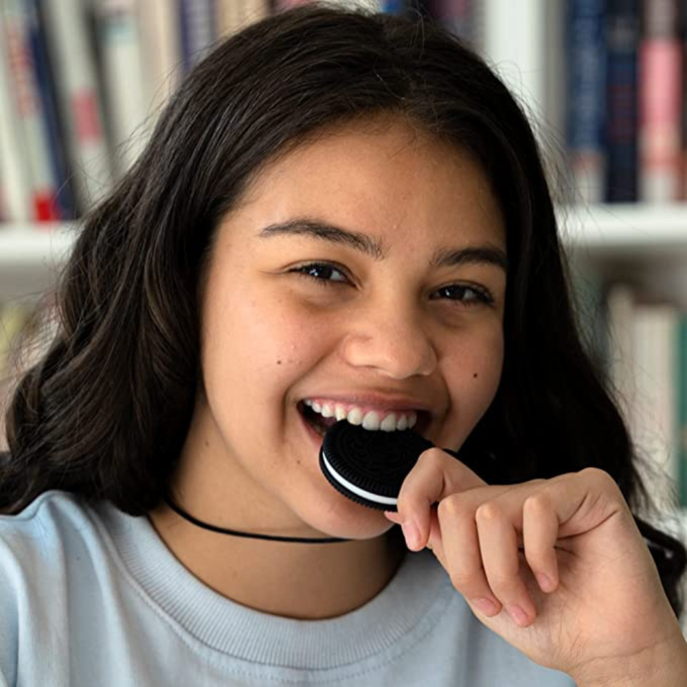 Oreo Sensory Chew Necklace For Biting, Teething, Autism, ADHD & Fidgeting