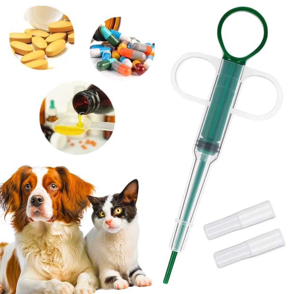 Pet Pill Dispenser Pusher Syringe Popper Dog Cat Capsule Tablet Piller Feeding
