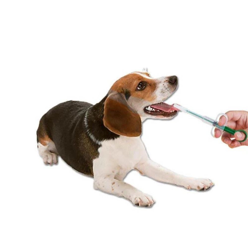 Pet Pill Dispenser Pusher Syringe Popper Dog Cat Capsule Tablet Piller Feeding