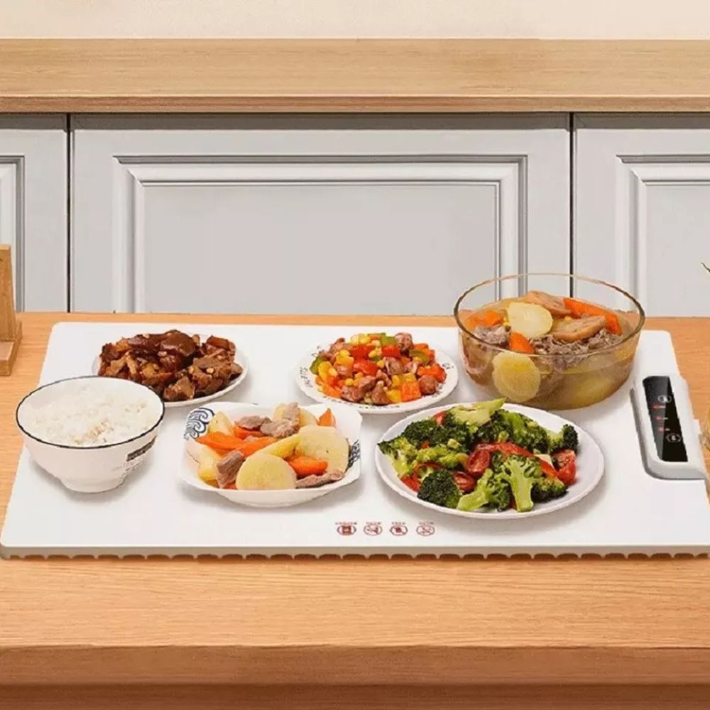 Portable Food Warming Mat Roll Up Heating Mat for Daily Use Party Gatherings