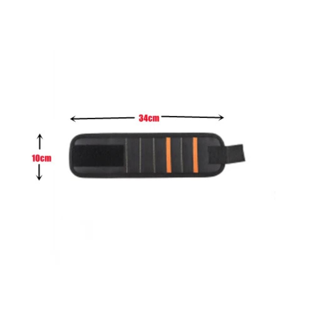 Portable Magnetic Wristband Tool Bag Belt Screws Nails Drill Bit Bracelet 5Grids