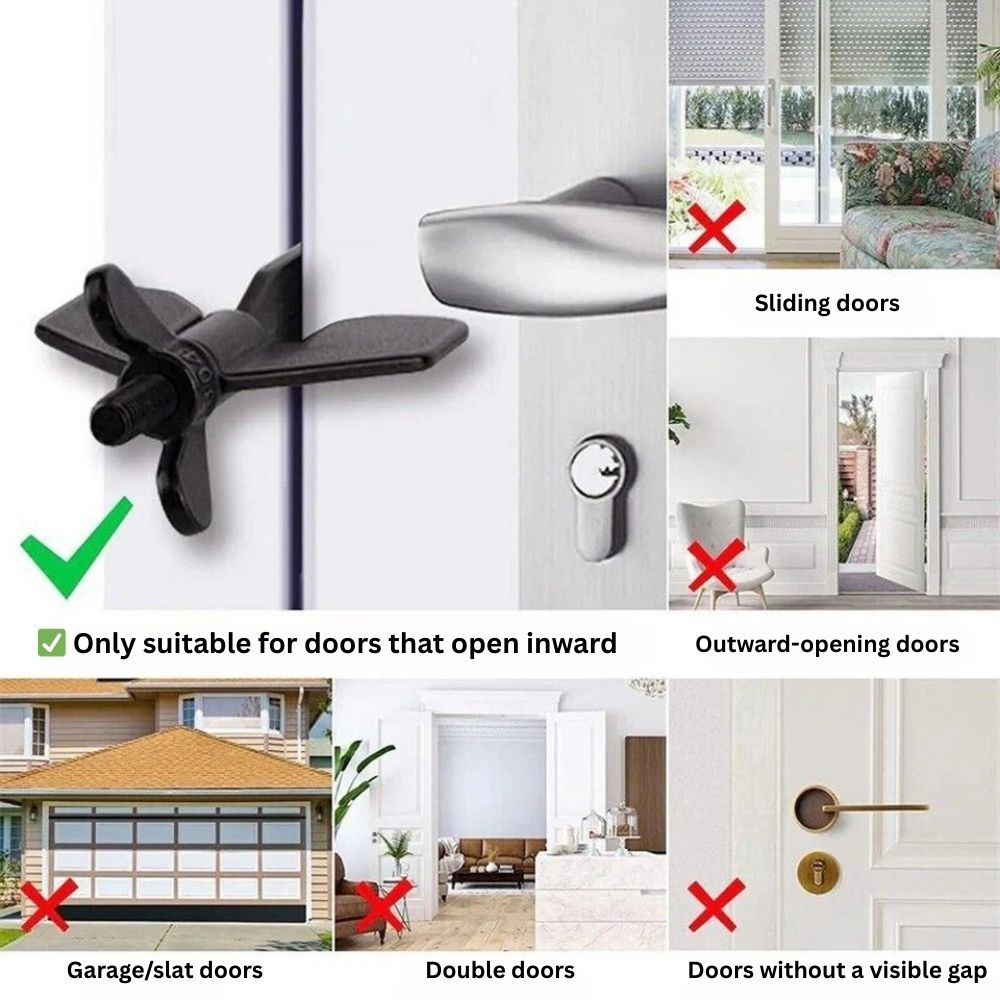 Portable Safe-Lock Door Lock Security Safety Travel Hotel Home Addalock