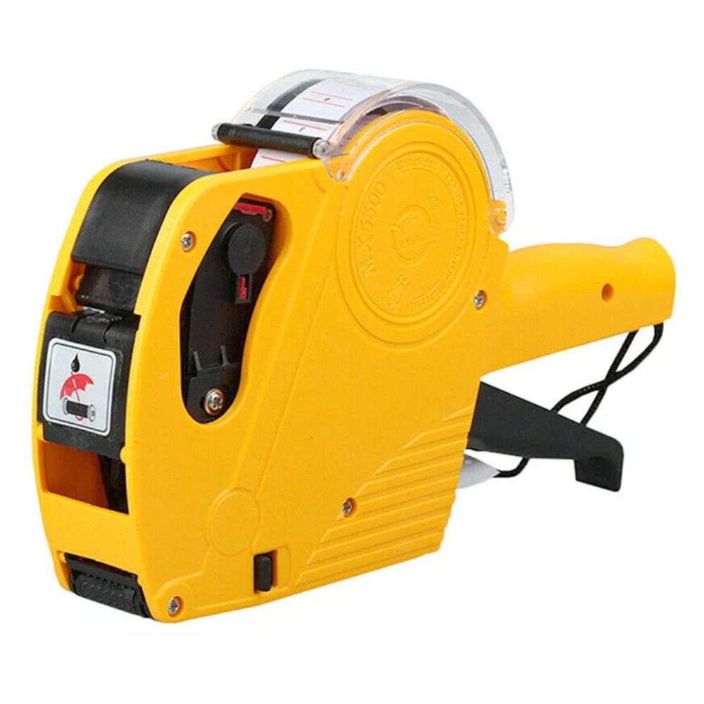 Pricing Machine Kit Price Tag Gun Labeller with 6 Rolls Labels and 5 Inks Roller