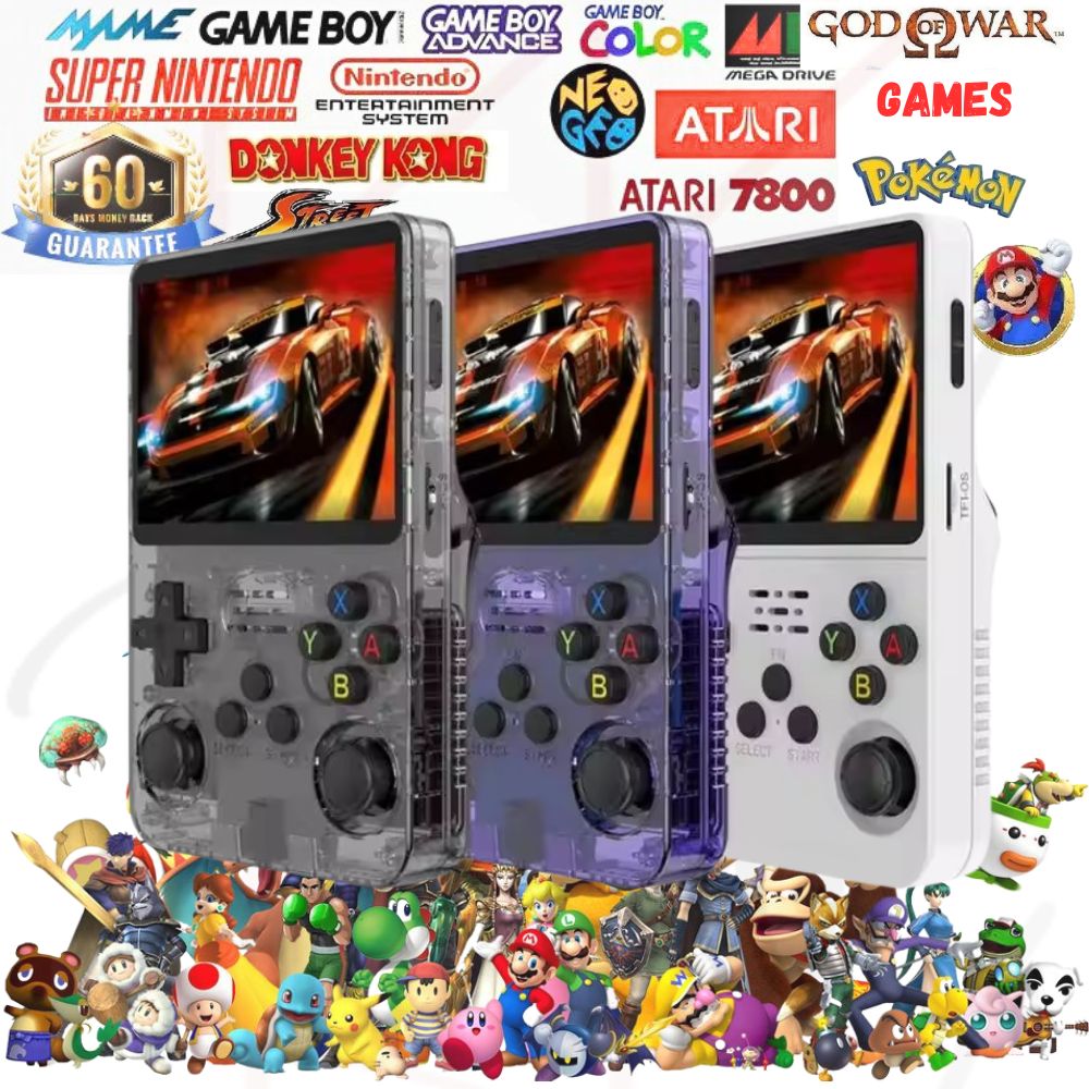 R36S Retro Handheld Video Game Console 3.5" IPS Screen Linux System Open Source