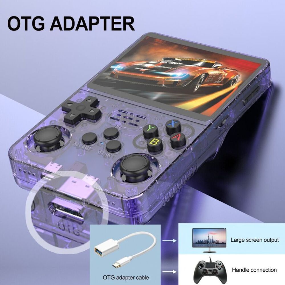 R36S Retro Handheld Video Game Console 3.5" IPS Screen Linux System Open Source