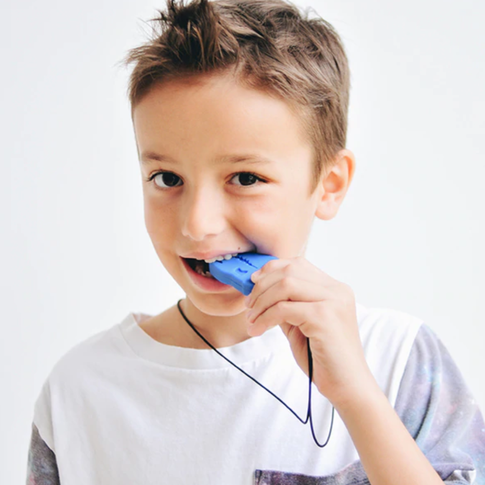 Rainbow Brick Sensory Chew Necklace For Biting, Teething, Autism, ADHD & Fidgeting