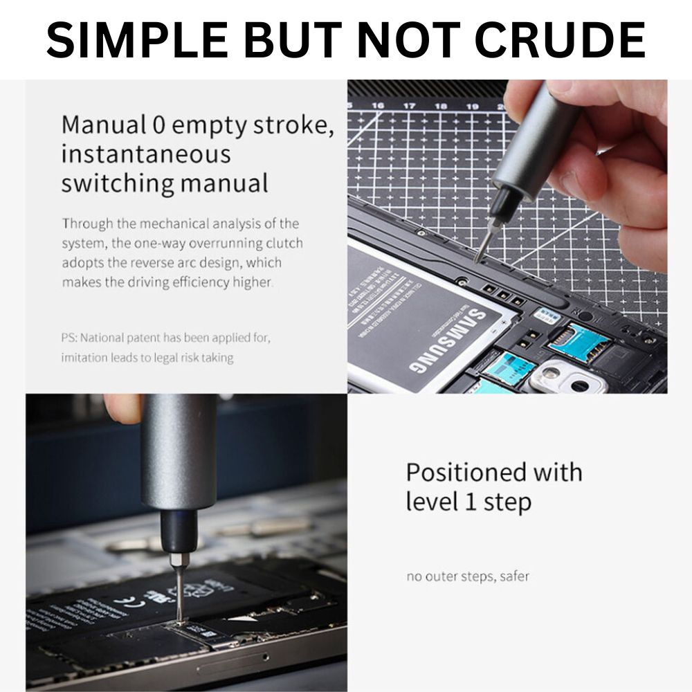 Rechargeable Electric Power Screwdriver Magnetic Cordless Screw Driver Precision Bit Set