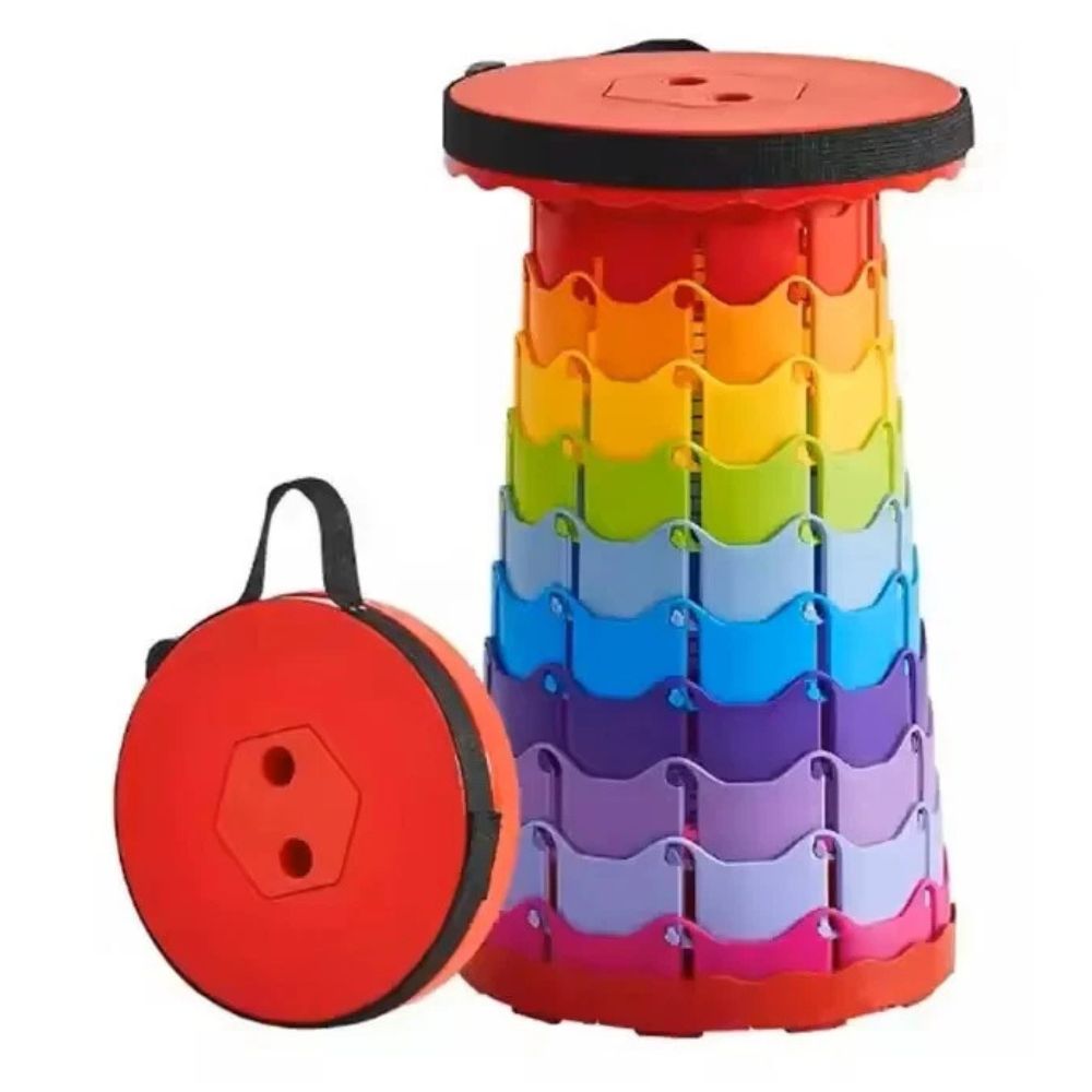 Retractable Portable Chair Stool Folding Telescoping Seat Camping Fishing Chair