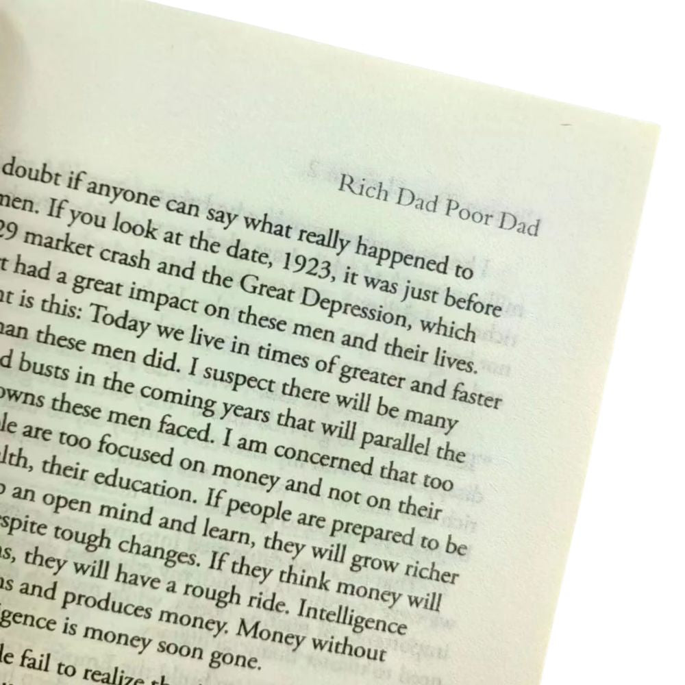Rich Dad Poor Dad by Robert Kiyosaki Paperback Book