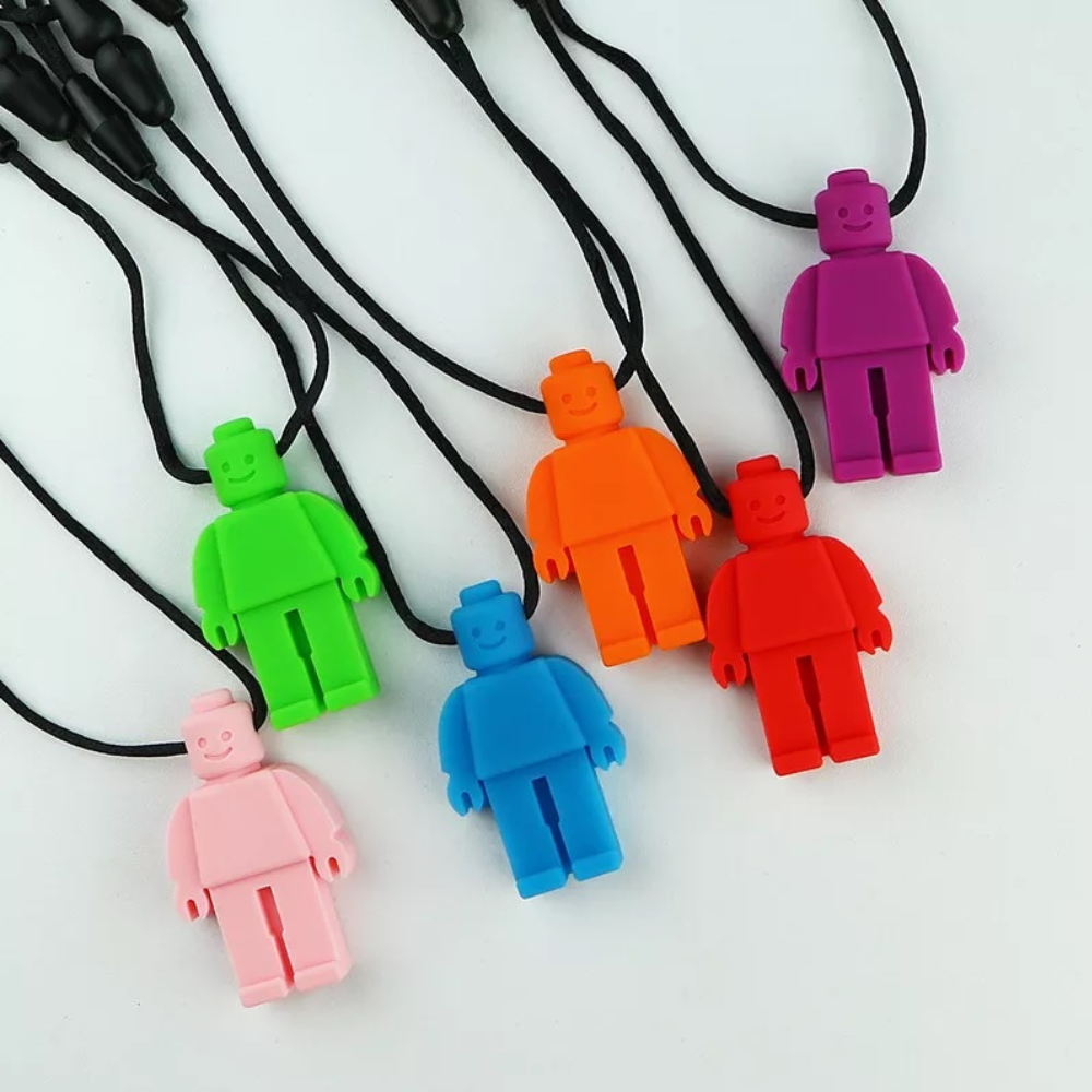 Robot Sensory Chew Necklace For Biting, Teething, Autism, ADHD & Fidgeting