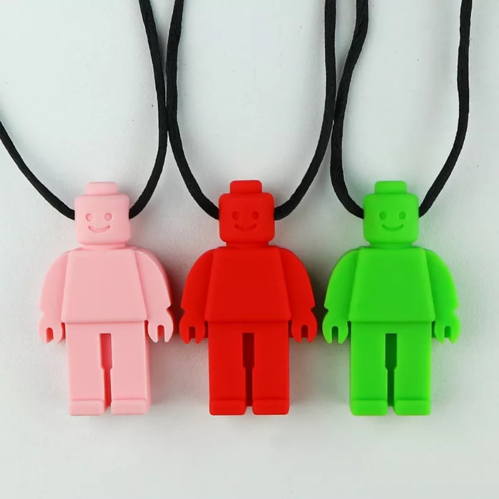 Robot Sensory Chew Necklace For Biting, Teething, Autism, ADHD & Fidgeting