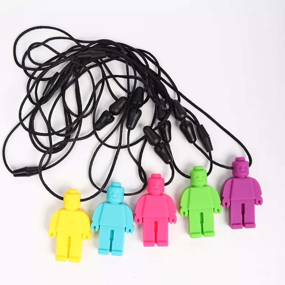 Robot Sensory Chew Necklace For Biting, Teething, Autism, ADHD & Fidgeting
