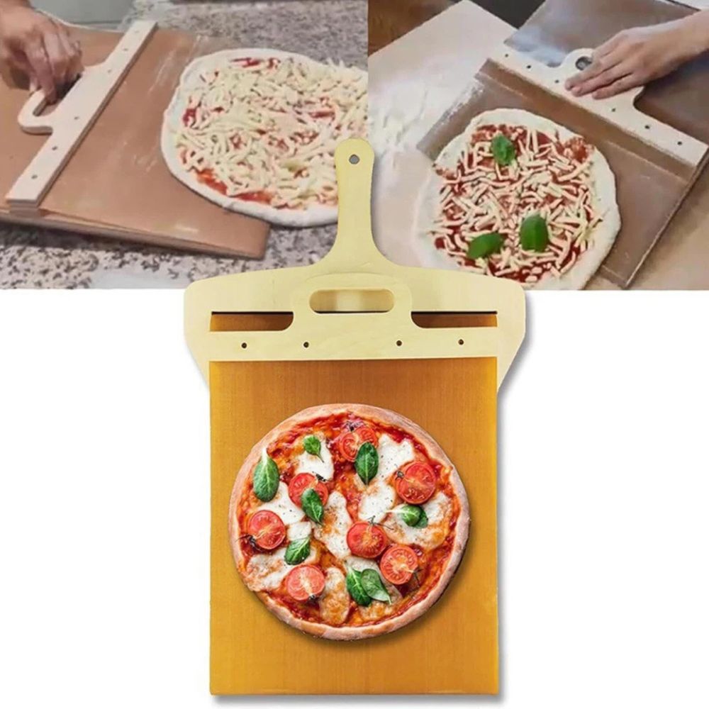 Sliding Pizza Shovel Peel-Pizza With Handle Dishwasher Safe Resusable Pizza Peeler