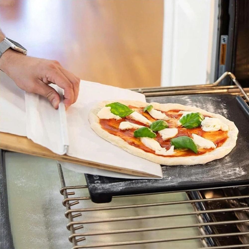 Sliding Pizza Shovel Peel-Pizza With Handle Dishwasher Safe Resusable Pizza Peeler