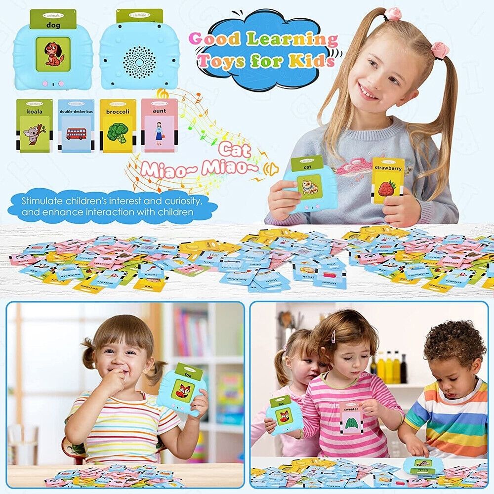 Talking Flash Cards For Toddlers Toy For Kids Preschool Words Learning Cards