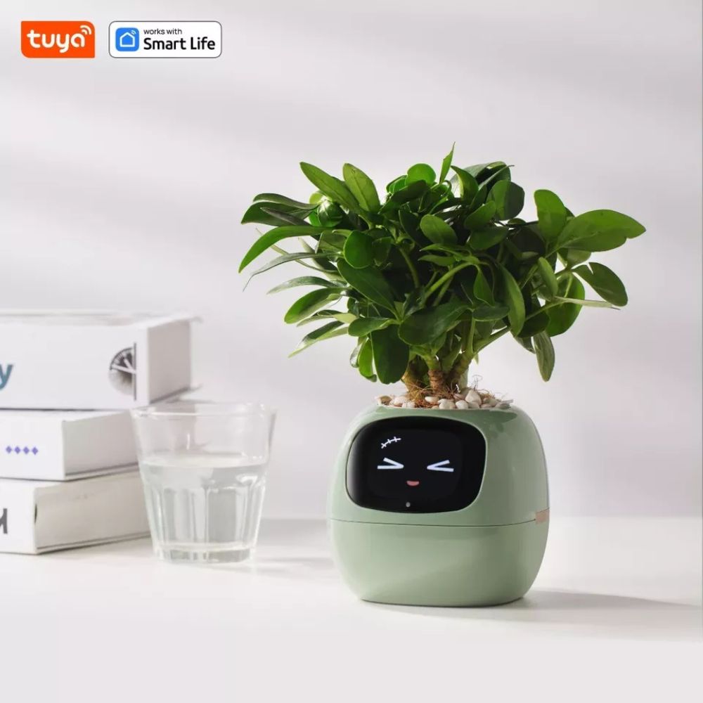 Tuya Ivy Smart Planter: AI Plant Care, Endless Fun, 7 Sensors, 49 Expressions