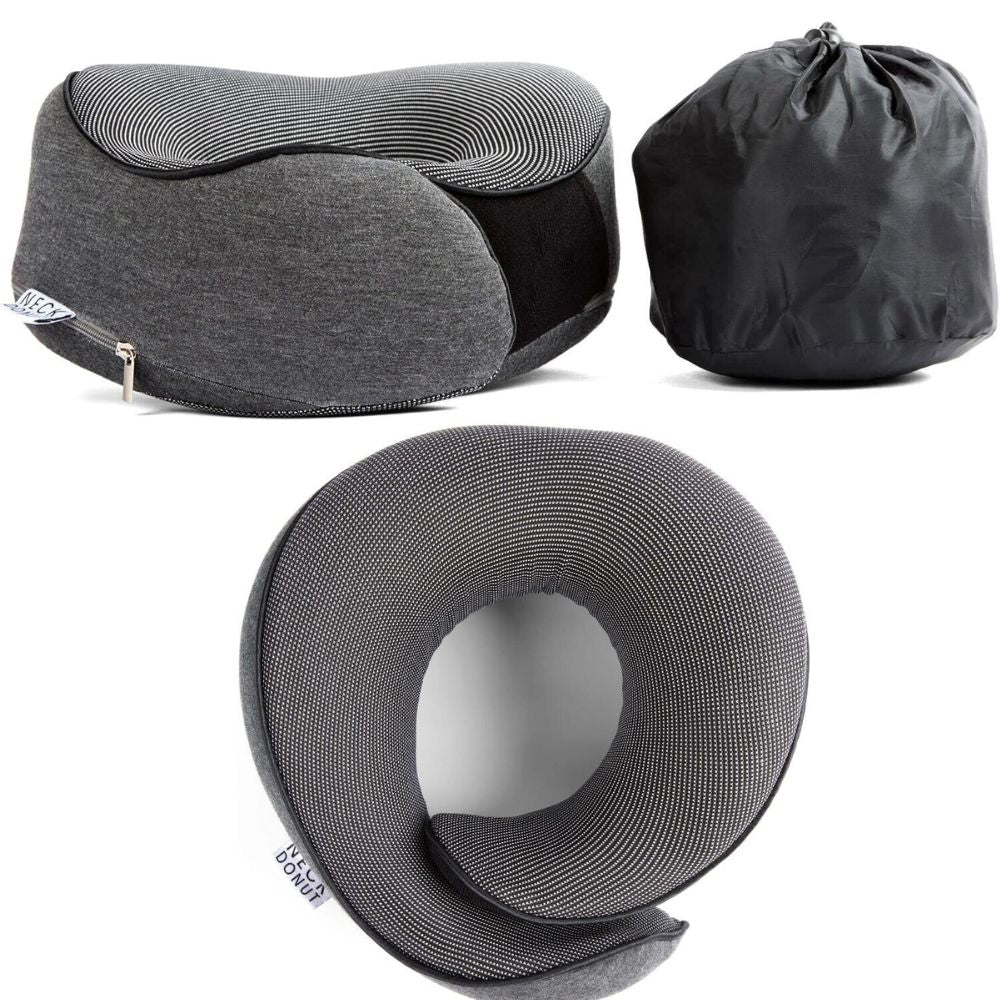 U Shaped Neck Pillow for Travel Memory Foam Comfortable & Breathable Soft