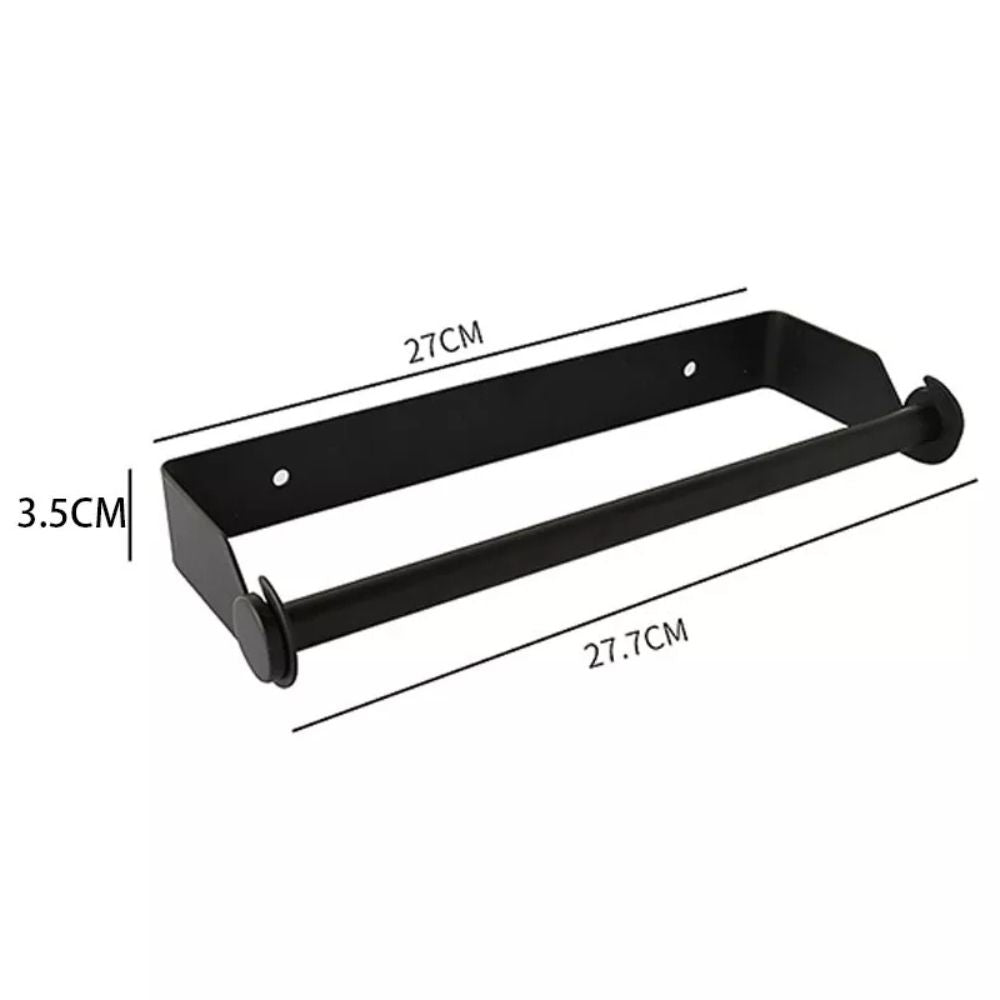 Wall Mount Paper Towel Holder Under Cabinet Stainless Steel Rack Kitchen