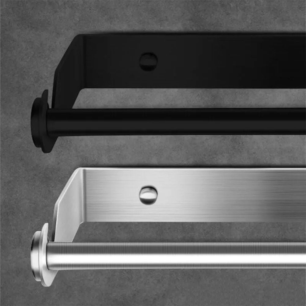 Wall Mount Paper Towel Holder Under Cabinet Stainless Steel Rack Kitchen