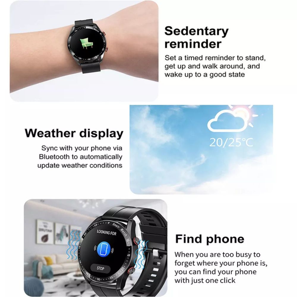 Waterproof Smart Watch For Men/Women Smartwatch Bluetooth iPhone Samsung