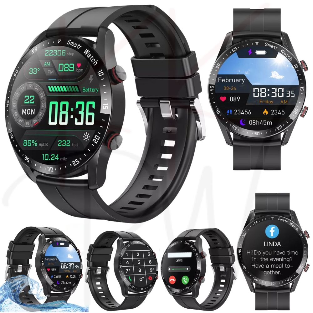 Waterproof Smart Watch For Men/Women Smartwatch Bluetooth iPhone Samsung