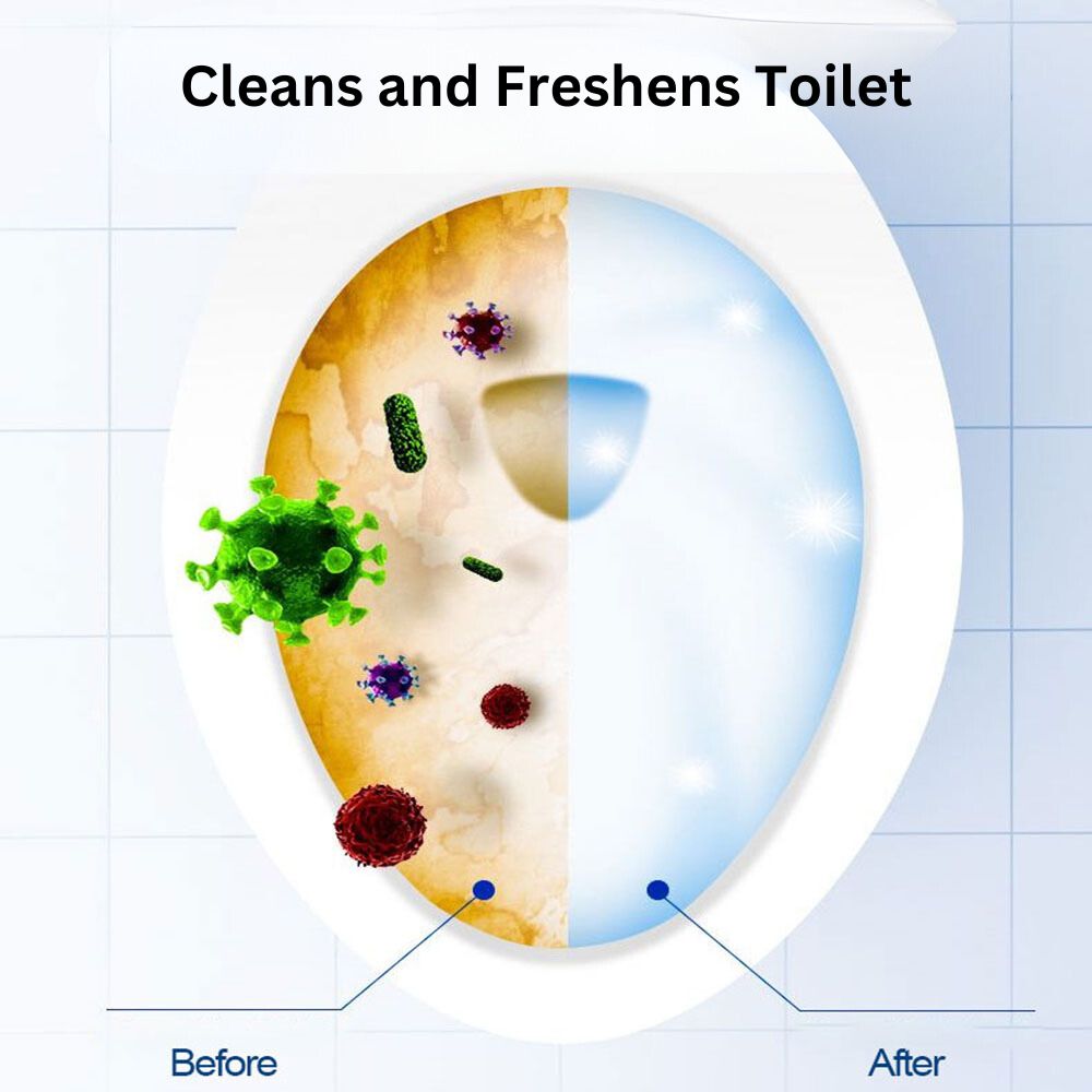 30PK Toilet Deodoriser Cleans Freshens Blocks Foaming Protect