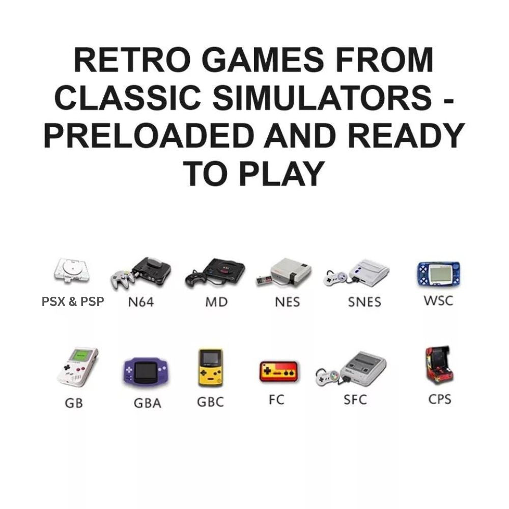 PowKiddy X2 Plus Upgraded Game Stick Retro Console Double Wireless Controller 40000+ games 128GB Pocket Arcade